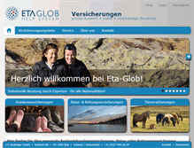 Tablet Screenshot of eta-glob.ch